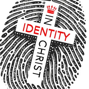Christian Identity PNG: Thumbprint Cross Design (Digital Download), Man of Faith PNG, Religious Art image 4