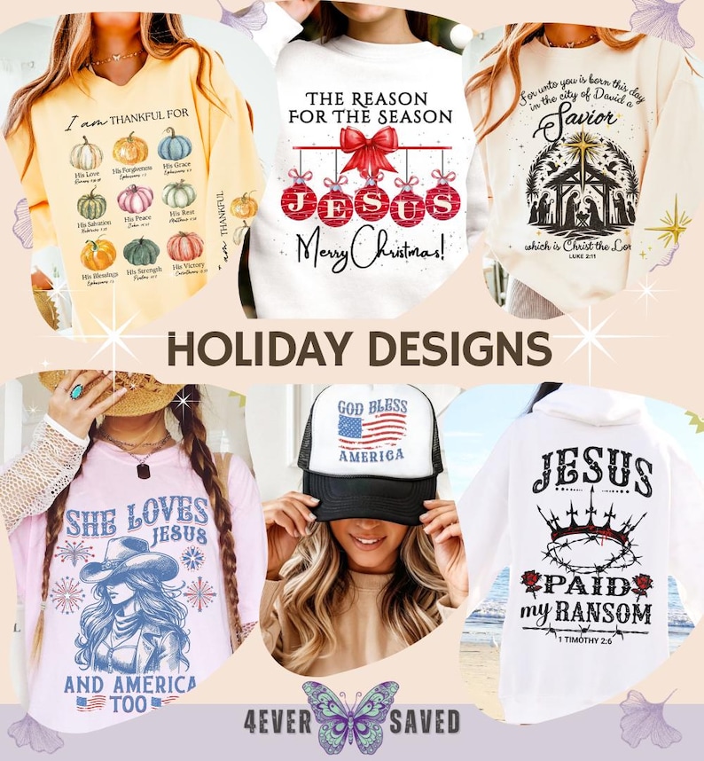 Christian PNG Bundle: 475+ Faith-Based Designs (Digital Download) image 6