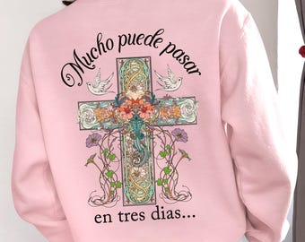 Easter Christian Cross PNG: Rococo Religious Art (Digital Download)