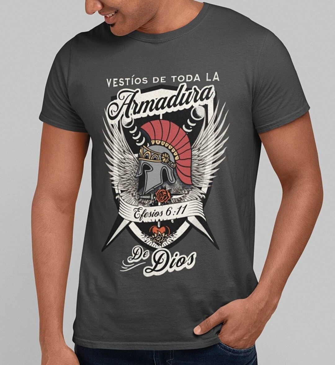 Christian T Shirt in Spanish Tee Efesios 611 Camisetas Latino Hispano