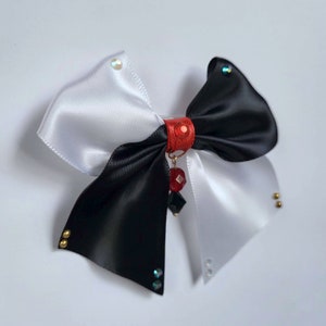 Monokuma Themed Clip-on Bow