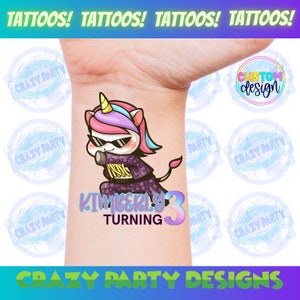Unicorn, Unicorn Birthday, Unicorn Tattoos, Unicorn Party Favors, Unicorn Birthday Party, Unicorn Birthday Tattoos, Unicorn Decor