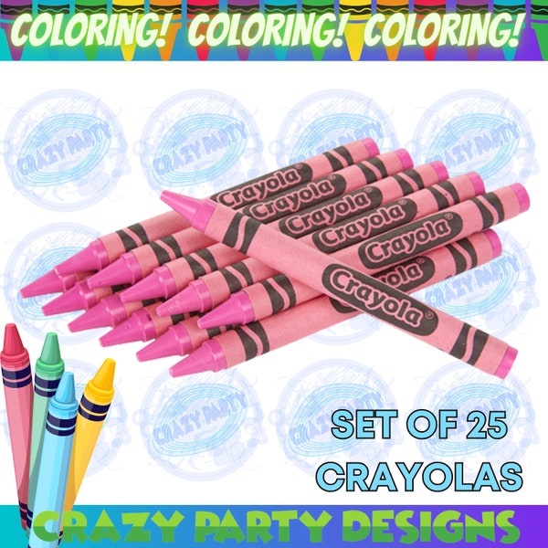 Crayola Pink Crayons - 25 Pack