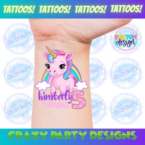 Unicorn, Unicorn Birthday, Unicorn Tattoos, Unicorn Party Favors, Unicorn Birthday Party, Unicorn Birthday Tattoos, Unicorn Decor