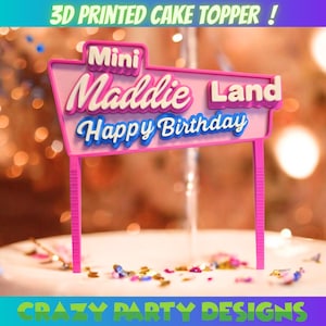 Cake topper, Personalized cake topper, street sign cake topper, sign cake topper, street signs