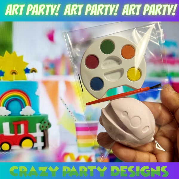 Bug Themed Party Bag Fillers - Kids Painting Kits - Party Favors - Kids Birthday Gifts - Bug Craft Kit - Flowers - Lady Bugs