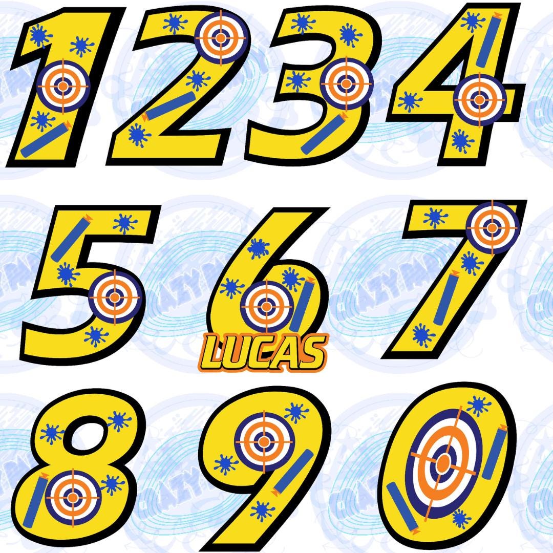 Target Number Cake Topper, Personalized Number Cake Topper, Sign Cake ...