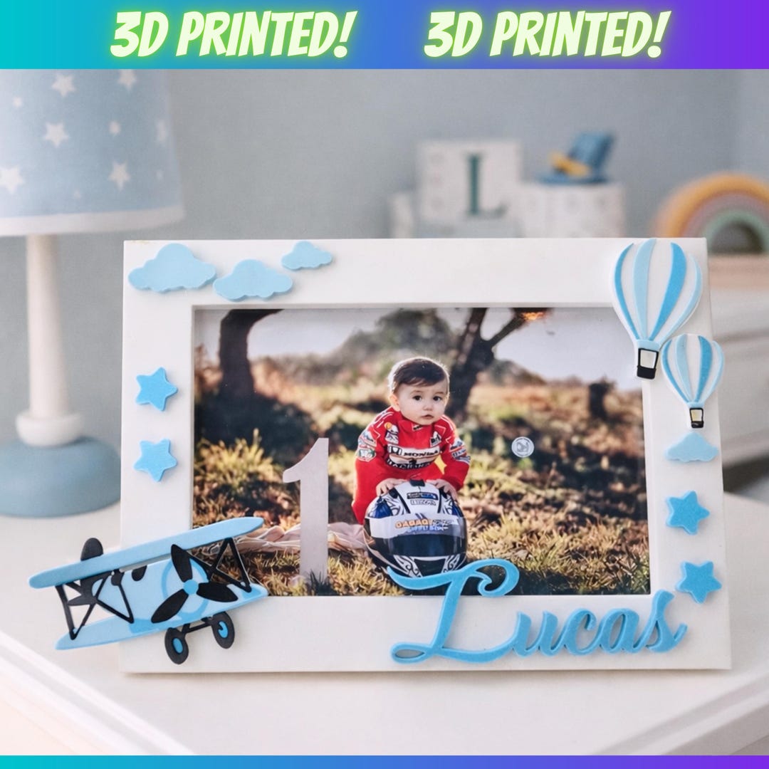 Photo Frame, Photo Frame Personalized, Baby Photo Frame-3d Nursery ...