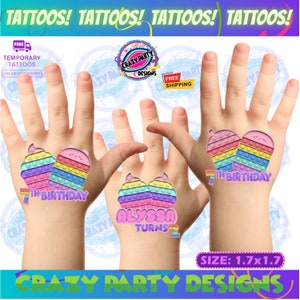 Pop It Fidget, Pop It Fidget temporary tattoos, temporary tattoos, tattoos, family Party, gifts, custom tattoo, face tattoo, picture Tattoos