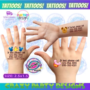 Tatuaggi Con Contatto Di Emergenza, Tatuaggi Con Numero Di Telefono, Tatuaggi Se Perso, Tatuaggi Con Numero Di Contatto, Tatuaggi Allergia, Tatuaggi Per La Sicurezza Dei Bambini, Tatuaggi Per Bambini