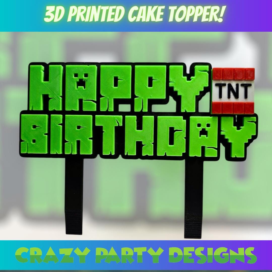 3D Printed Cake Name Plates