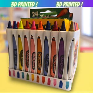 Crayon Box, Plastic Crayon Box, Back to School, include Crayola crayons
