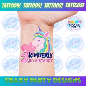 Unicorn, Unicorn Birthday, Unicorn Tattoos, Unicorn Party Favors, Unicorn Birthday Party, Unicorn Birthday Tattoos, Unicorn Decor
