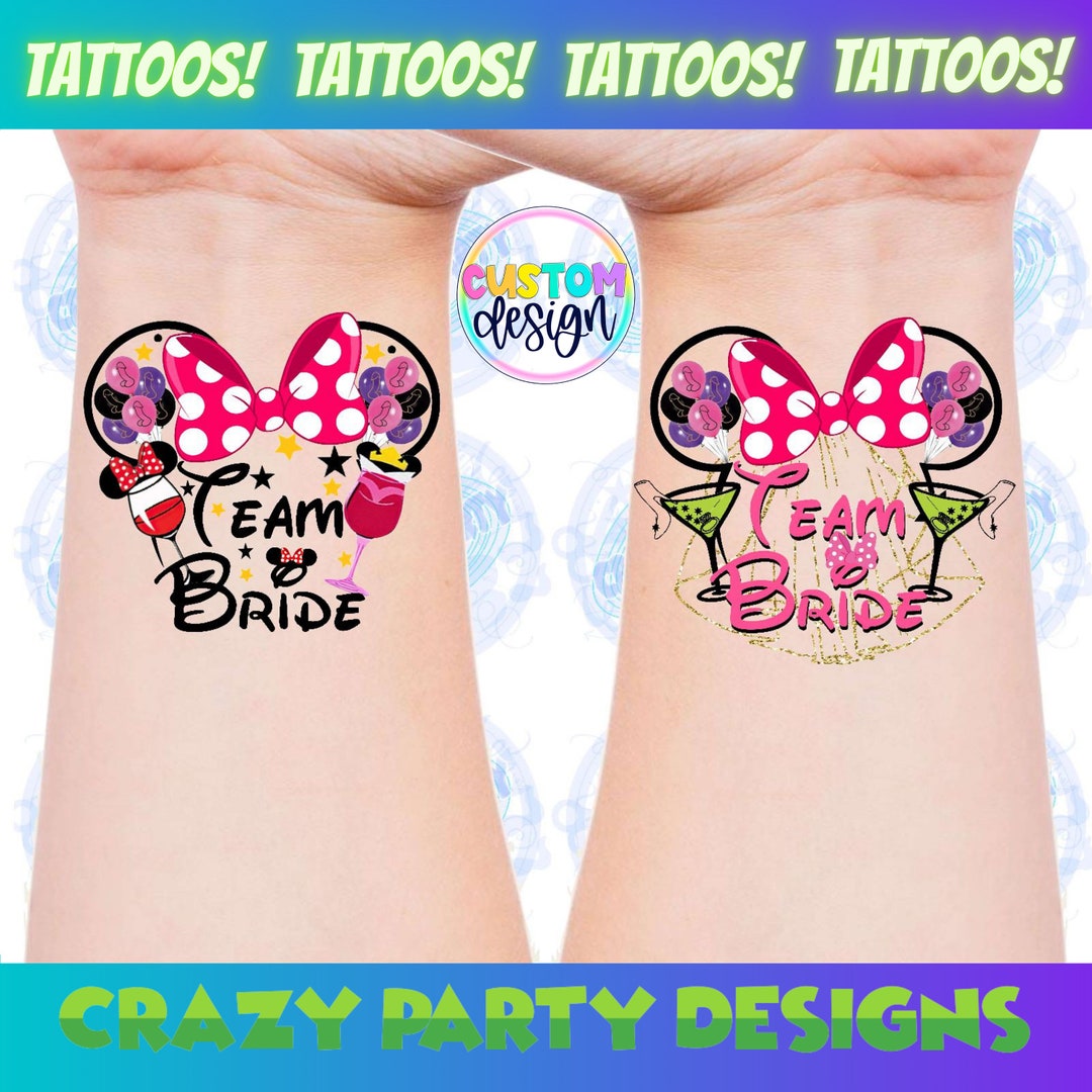 Team Bride, Bachelorette Party Tattoo, Wine Festival, Epcot World ...