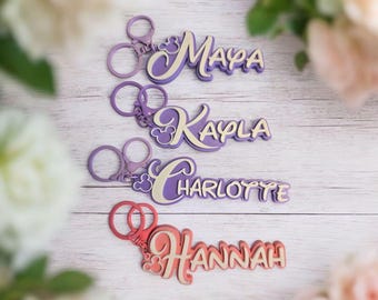 Custom keychain, Disney name keychain, Disney font keychain, Disney bag tag, name keychain, personalized mickey mouse keychaiN-3D printed