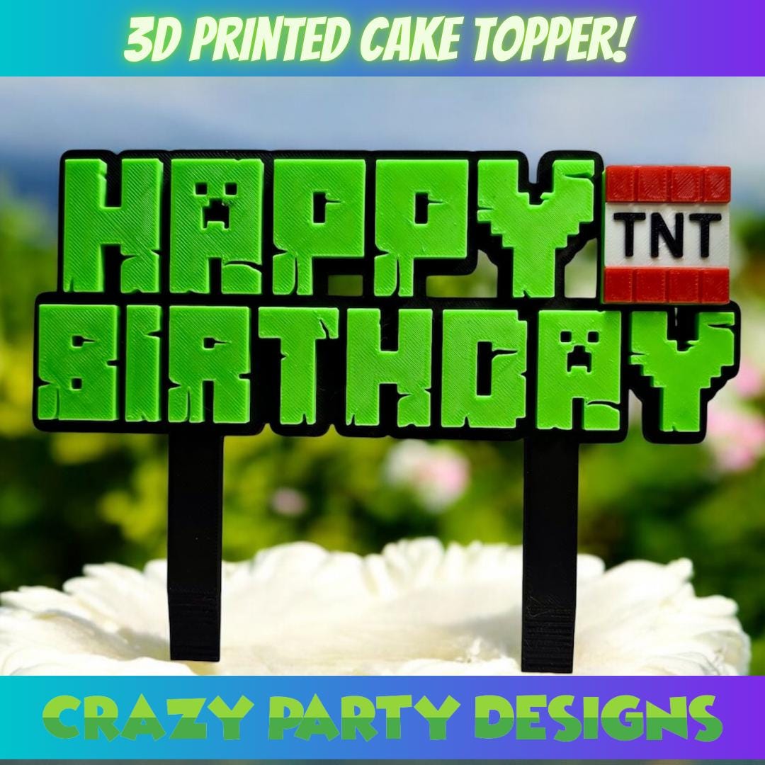 3D Printed Cake Name Plates