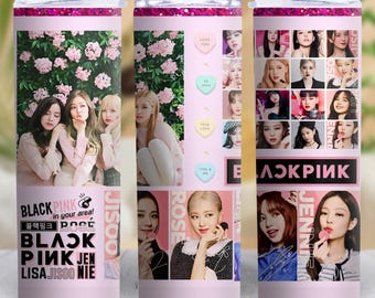Blackpink Kpop-bekerontwerp, 20oz magere beker (digitale download)