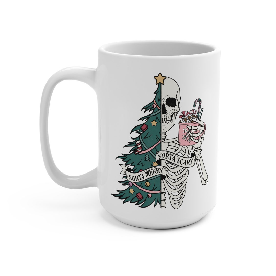 Sorta Merry Sorta Scarry Mug 15oz - Etsy