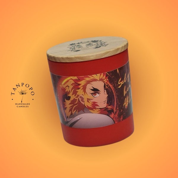 Anime Inspired Scented Candle - Flame Hashira