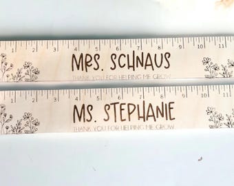 Customized Teacher Appreciation Gift Ruler - Etsy