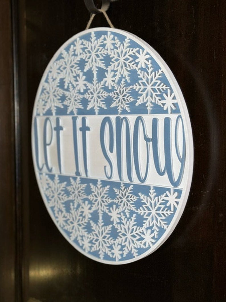 Let It Snow Laser Cut SVG File Etsy