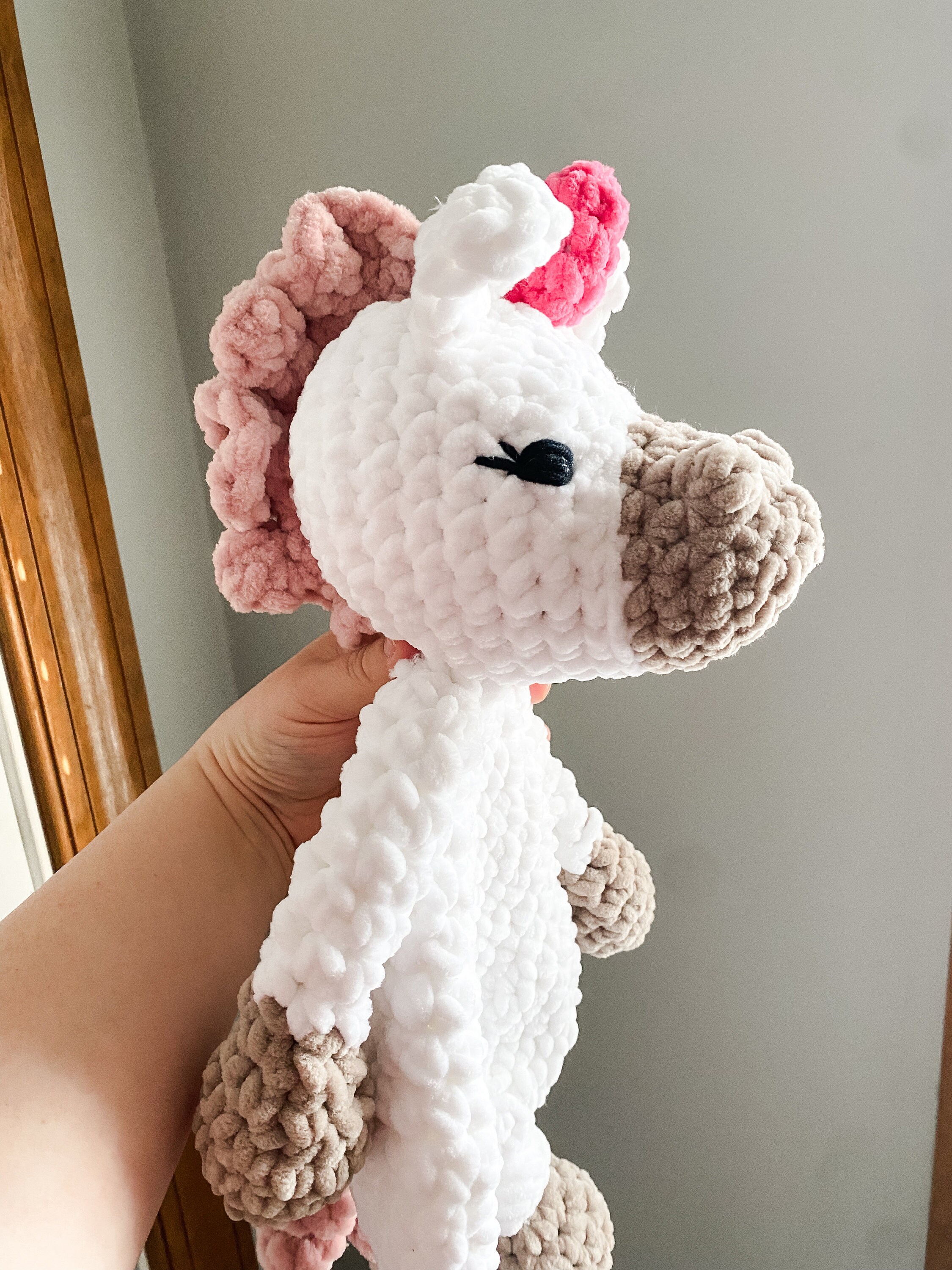 Crochet Unicorn Lovey, Amigurumi Unicorn Lovey, Handmade Baby Shower