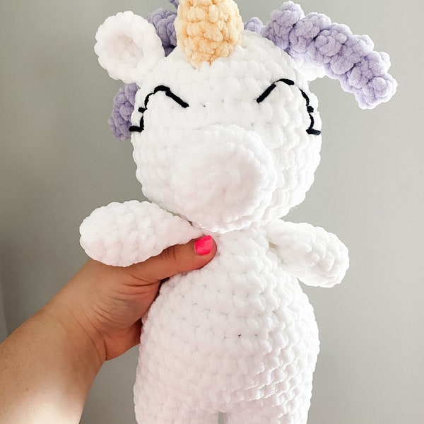 Unicorn Crochet Amigurumi Plushie, Unicorn Lovey, Baby Lovey, Christmas Gift for Children, Gift for Babies, Gift for Unicorn Lover