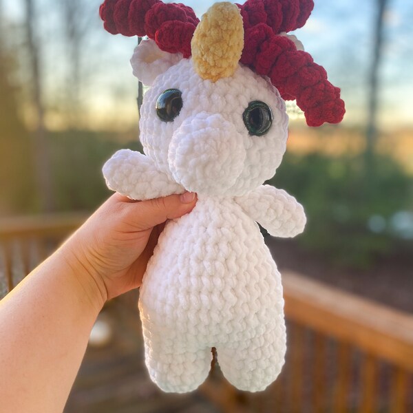 Crochet Unicorn, Peppermint Unicorn, Amigurumi Unicorn, Gift for Child, Gift for Her, Unicorn Plushie