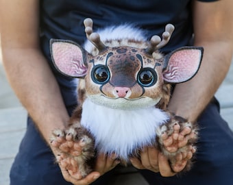 Handmade Fantasy Deer Fluffy doll