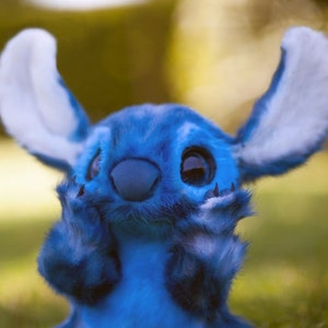 Stitch inspired fluffy doll