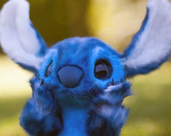 Stitch inspired fluffy doll