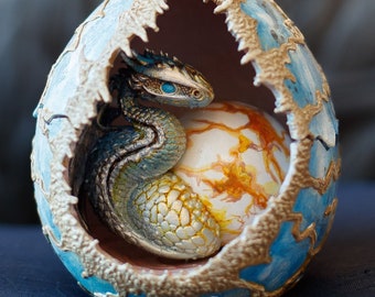 Fantasy Dragon Egg sculpture