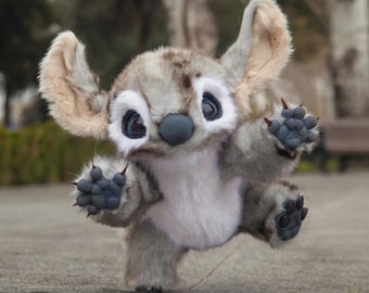 Stitch inspired fluffy doll