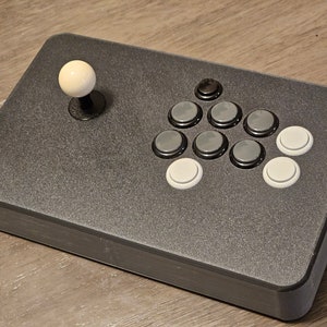 DIY Fightstick controller case for Sanwa and similar buttons design your own layout!