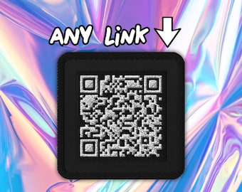 Benutzerdefinierte QR CODE Gestickte Aufnäher