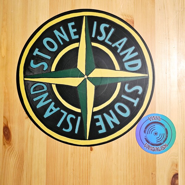 Hand Painted Vinyl Wall Art - Stone Island