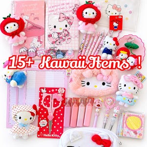 Kawaii Stationery Mystery Box,15+ Cute School Supplies Surprise Gifts,Kawaii Mystery Box, Surprise Gift Set, Cute Mystery Box,Gift Bundle