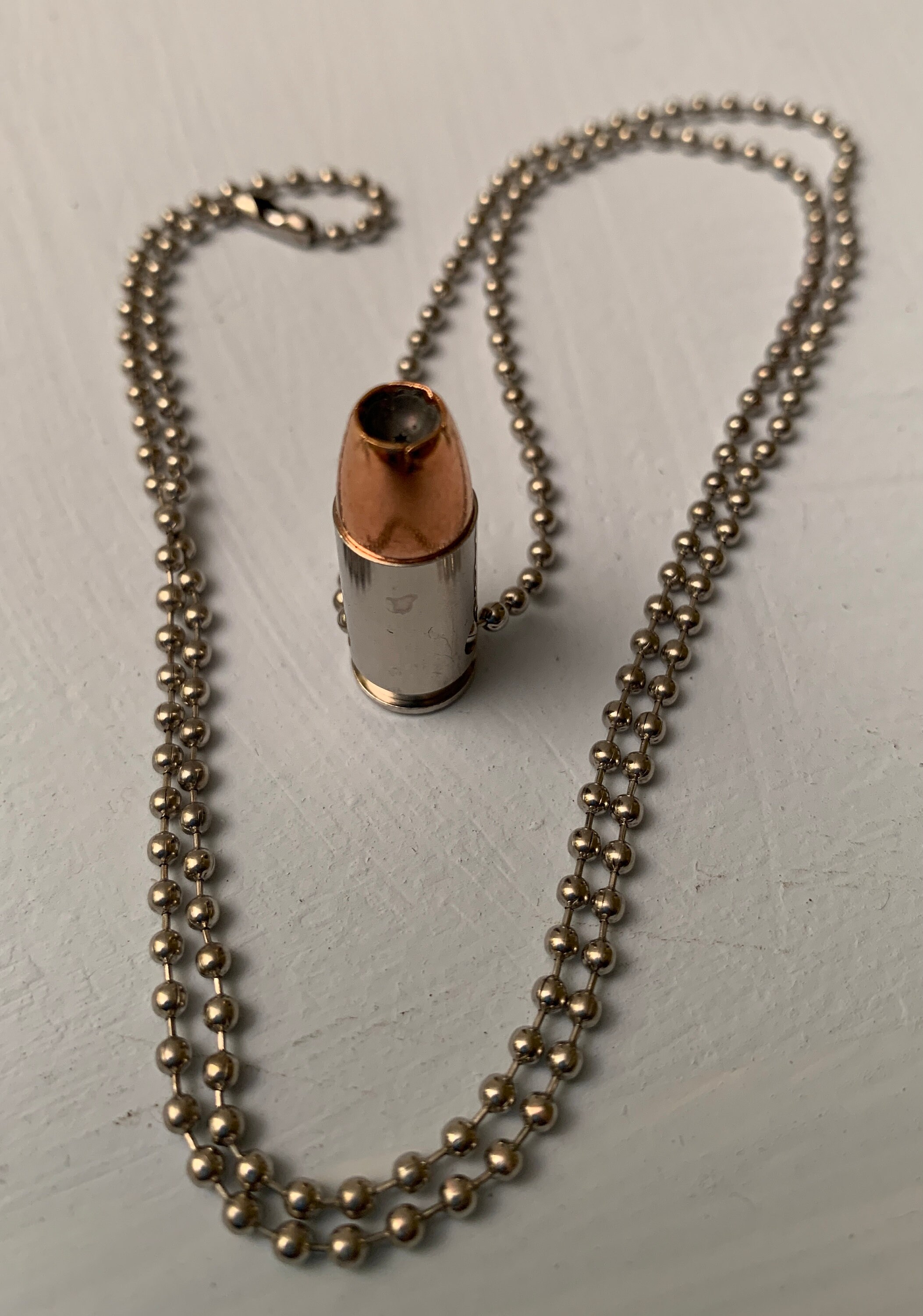 Real Bullet Necklace/pendant. Sig Sauer 9mm Luger, Glock, V-crown