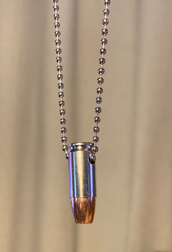 Real Bullet Necklace/pendant. Sig Sauer 9mm Luger, Glock, V-crown