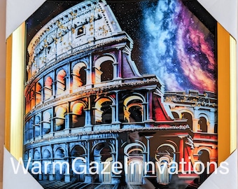 Fête des Mères/Peinture au diamant avec cristal Rome Italie art mural / décoration / cadeau / vacances