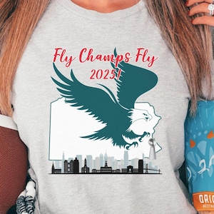 Philadelphia Football Team World Championship Gear for Philly Football Fan, Philadelphia Sports Team Fan Gift, Crewneck Tshirt or Sweatshirt