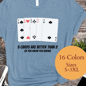 Fun Poker Shirt voor Mixed Game Poker Player Cadeau voor Poker Fan Tshirt voor Draw Poker Uniek cadeau voor Card Player Tee voor Casino Gambler Gift