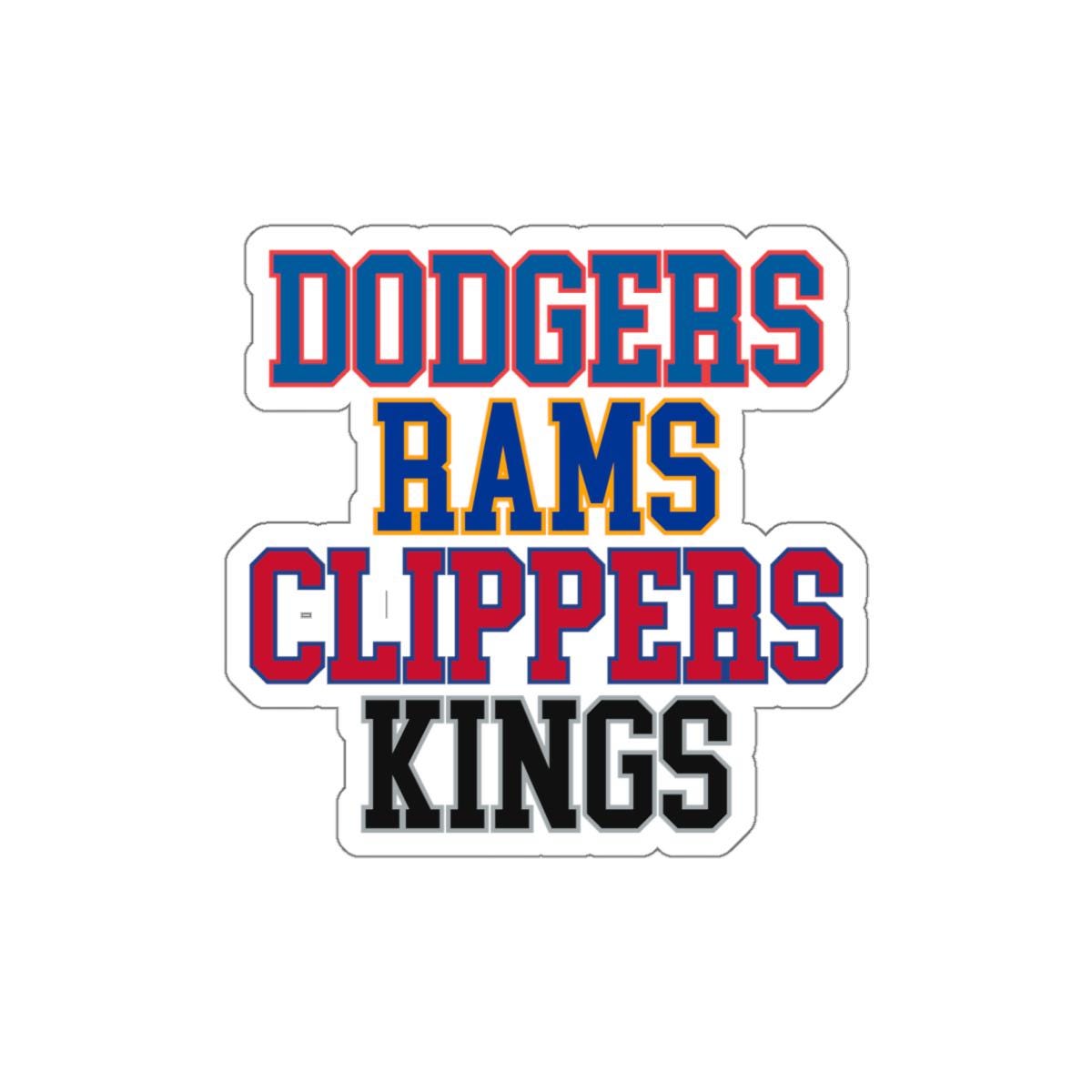 thumbnail image 2 of Los Angeles Rams Window Decal – Custom Size & Color Vinyl Sticker 2 of 4
