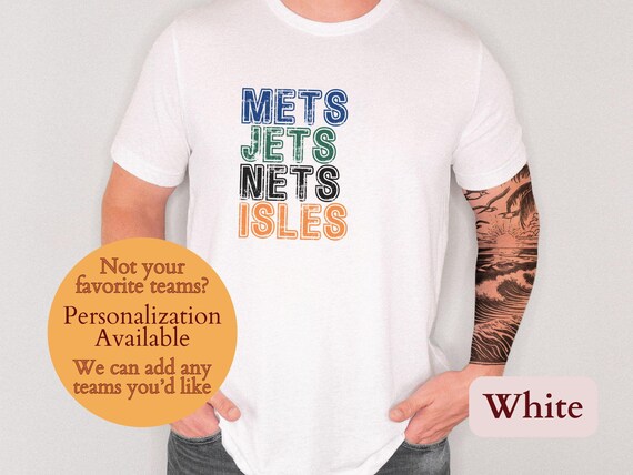New York Sports Shirt NY Sports Tshirt New York Teams T Shirt NY Teams Shirt Mets Shirt Jets Tee Nets Shirt Islanders Tee Ny Sports Fan Etsy