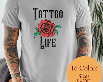 Tattoo Life-shirt: cadeau tattoo-liefhebber, geïnkte kleding