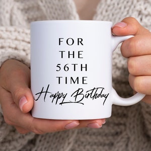 56. Geburtstagsbecher, 56. Geburtstagsgeschenk, für Freund, für Ehemann, für Eltern, für Frau, Drehen 56 Becher, 56.Geburtstagsgeschenke