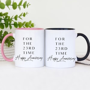23rd Anniversary Mug: Durable Ceramic, 23 Years Married Gift