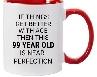 Regali per il 99° compleanno, tazza per il 99° compleanno, regali per il 99° compleanno per le donne, regali per il 99° compleanno per gli uomini, regali di compleanno per 99 anni, 99 anni