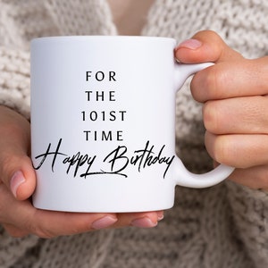 101 year old mug, 101st bday gifts, 101 , 101 year old birthday gifts for women, Useful gifts for elderly, great grandma , 101 birthday mug