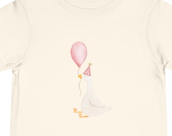 Silly Goose Birthday Shirt, Toddler Short Sleeve Tee, Kids Birthday Shirt, Birthday Gift Toddler, Silly Goose Shirt, Funny Goose Shirt